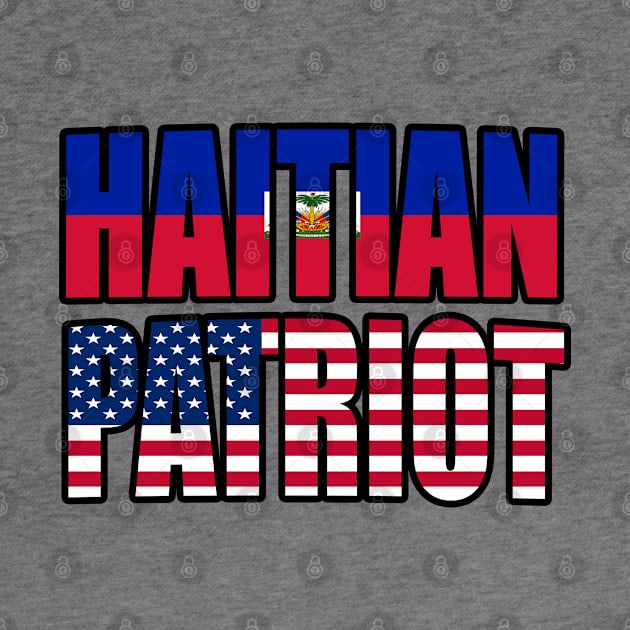 Haitian American Patriot Pride Heritage Flag Gift by Just Rep It!!